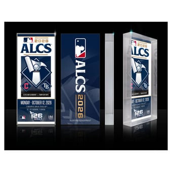 Highland Mint Cleveland Guardians vs. Tampa Bay Rays 2026 American League Championship Series Matchup Commemorative Ticket 3D Acrylic Block Art