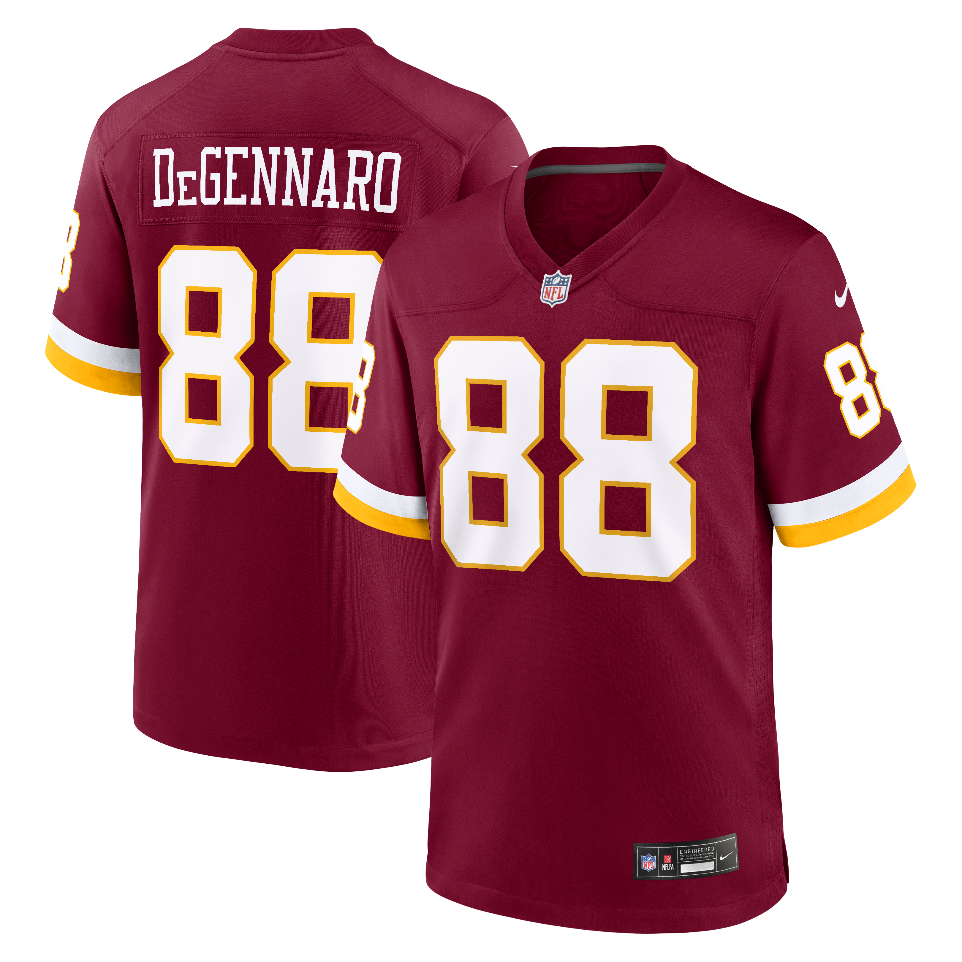 Men's Nike Nick DeGennaro Burgundy Washington Commanders Team Game Jersey