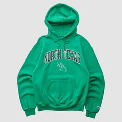 North Texas Mean Green Champion 2010s Hooded Pullover Sweatshirt - Green - XS by Fanatics Real Vintage