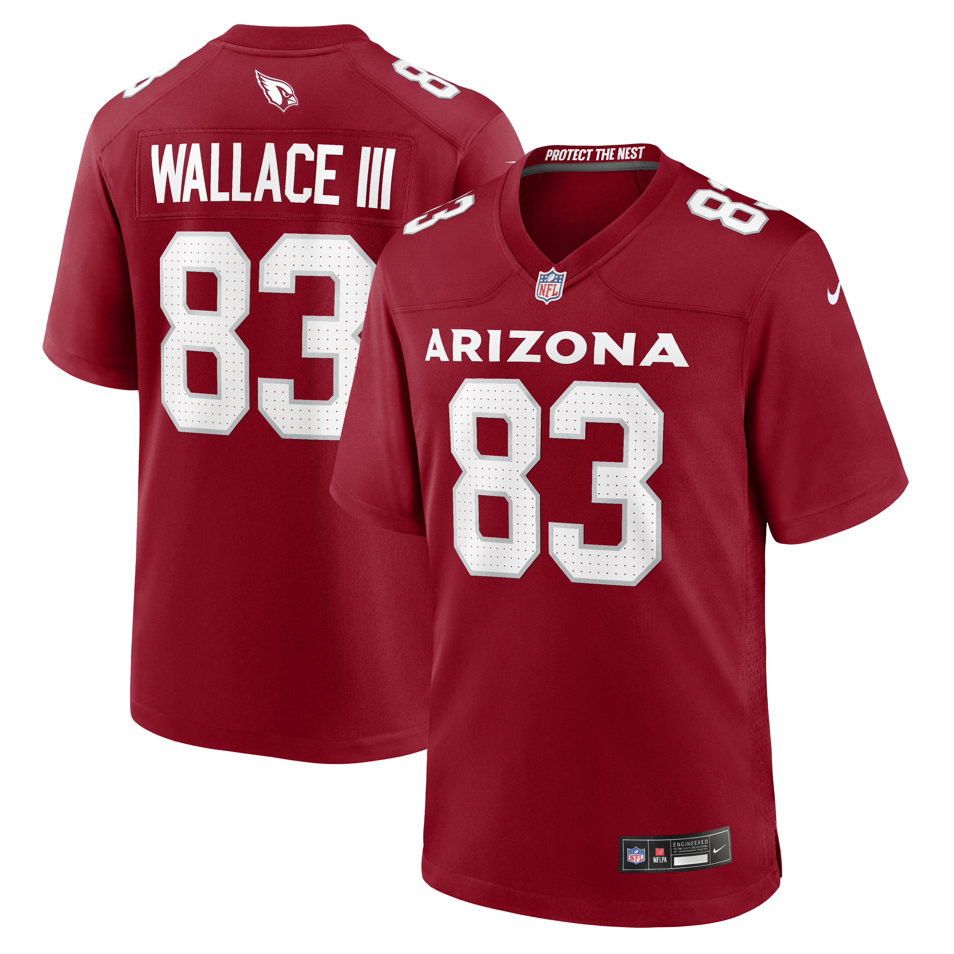 Men's Nike Harrison Wallace III Cardinal Arizona Cardinals Team Game Jersey