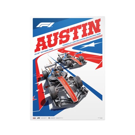 Formula 1 Merchandise Austin Grand Prix 2026 Poster 50x70 cm