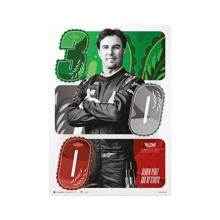 Cadillac Sergio Perez - 300 Races Official Poster