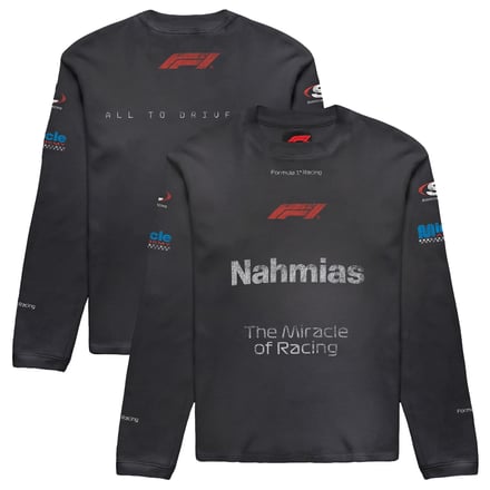 Unisex NAHMIAS x Formula 1  Black Austin Capsule Waffle Thermal Long Sleeve T-Shirt
