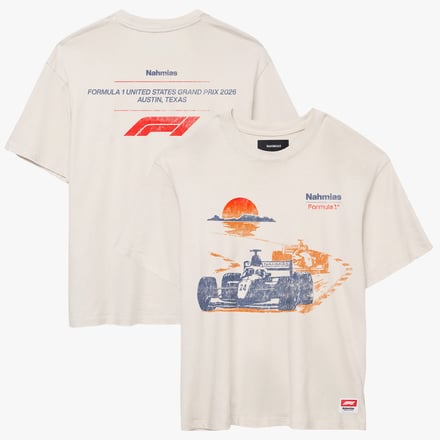 Unisex NAHMIAS x Formula 1 Cream Austin Capsule Boxy T-Shirt