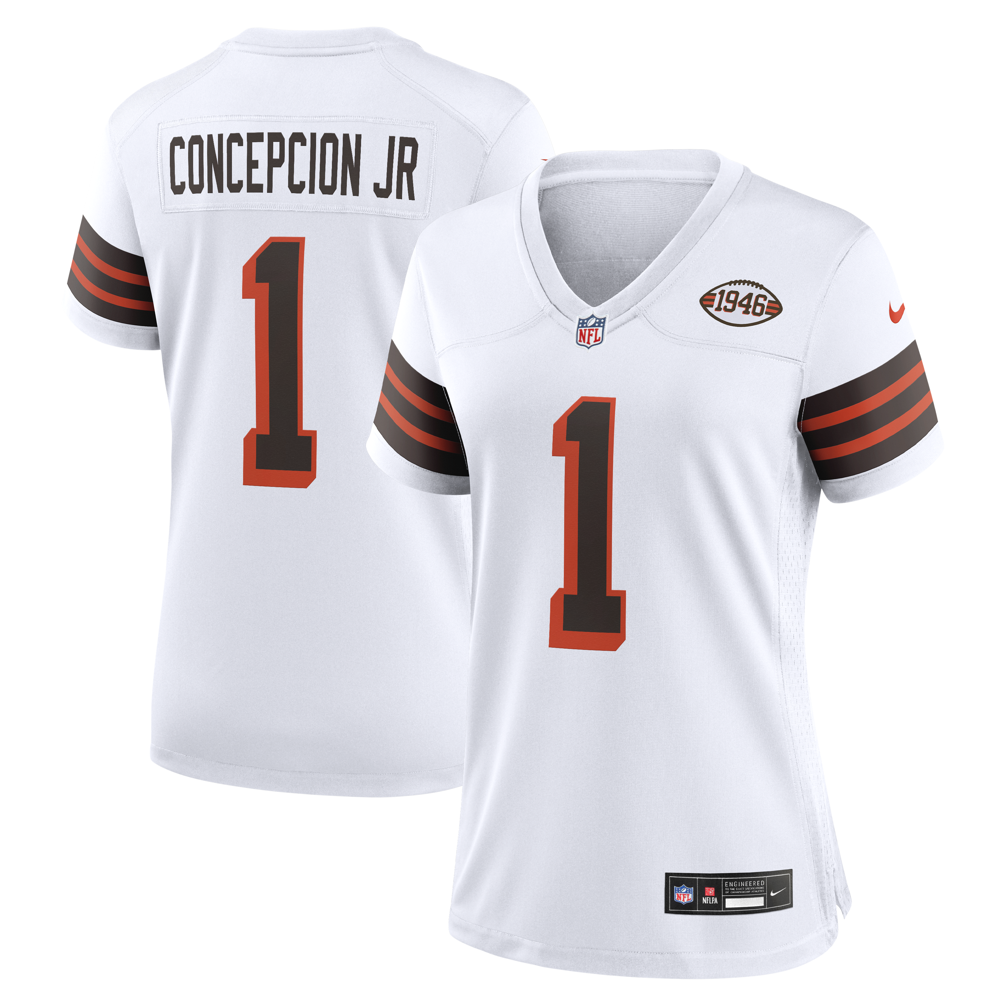 Women's Nike KC Concepcion Jr. White Cleveland Browns Alternate Game Jersey