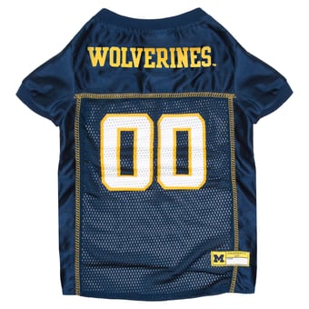 Michigan Wolverines Mesh Dog Football Jersey