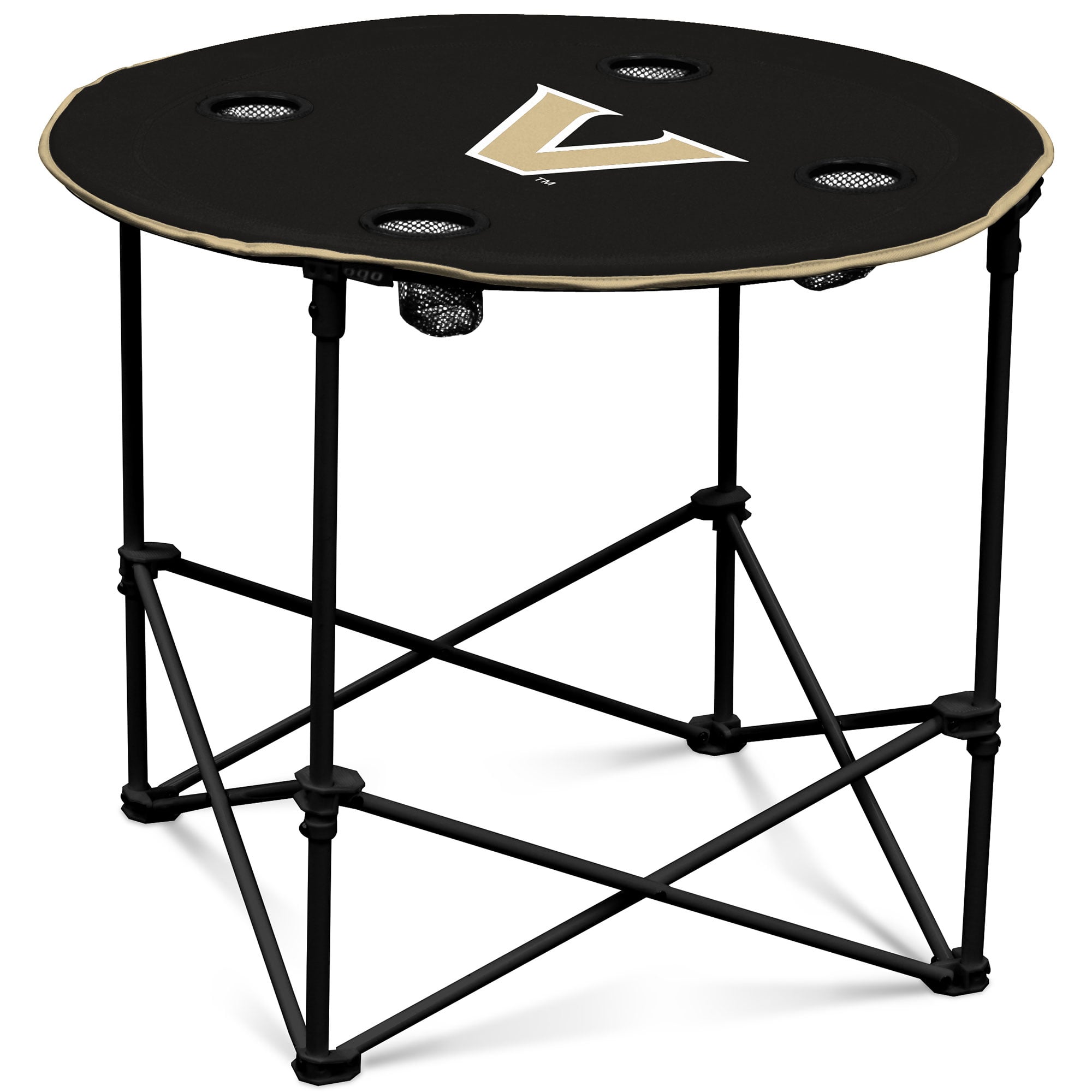 Black Vanderbilt Commodores Round Table