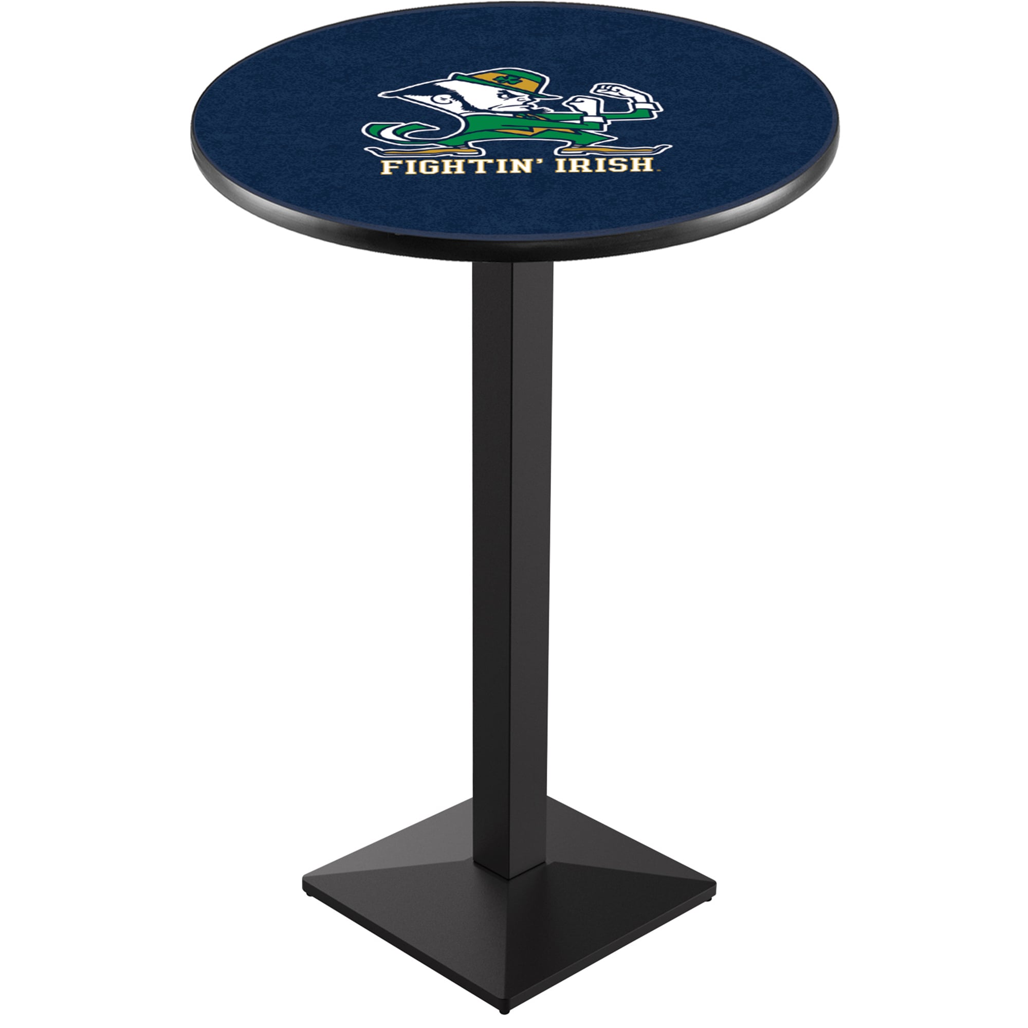 Notre Dame Fighting Irish 42" Leprechaun Square Base Black Pub Table