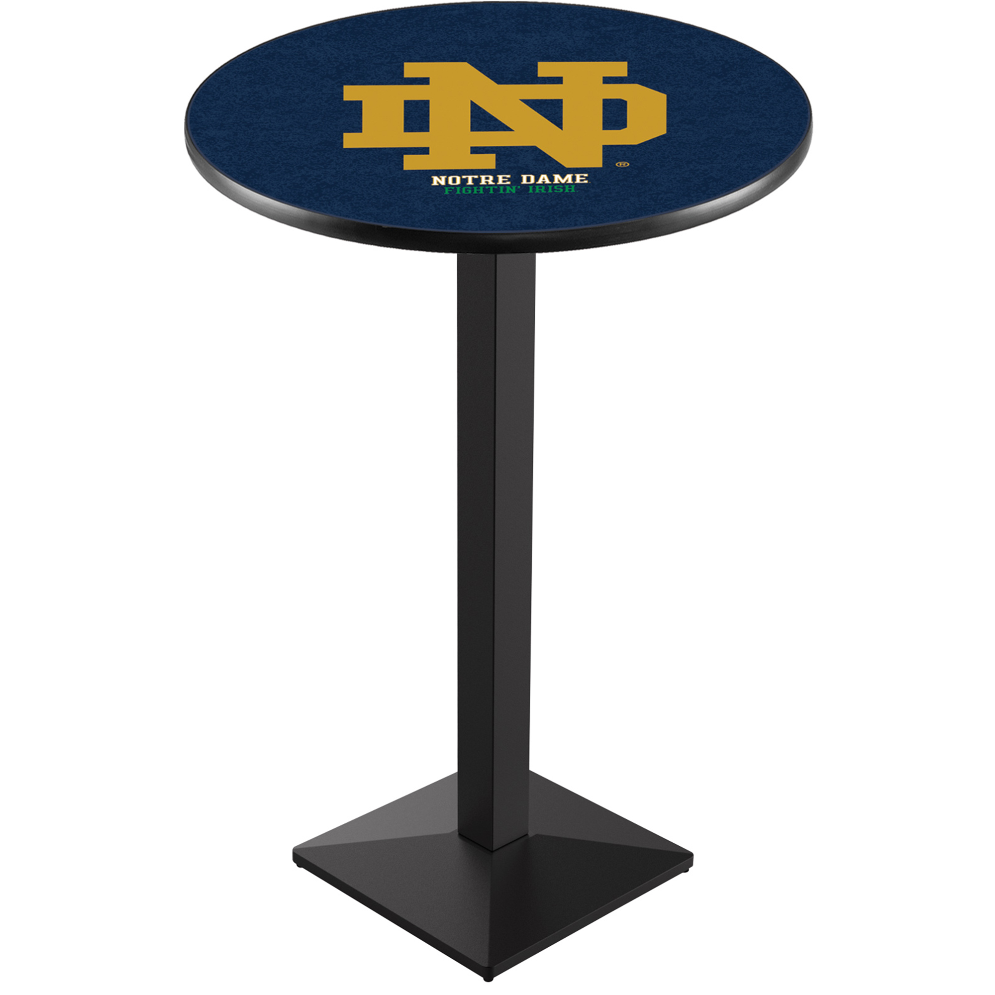 Notre Dame Fighting Irish 42" Alternate Square Base Black Pub Table