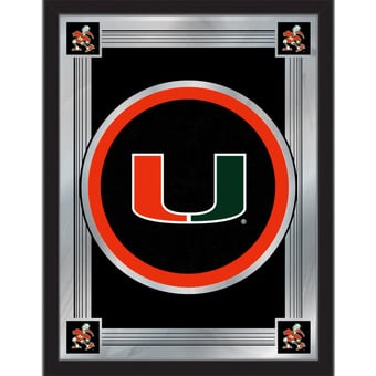 Miami Hurricanes 17'' x 22'' Logo Mirror