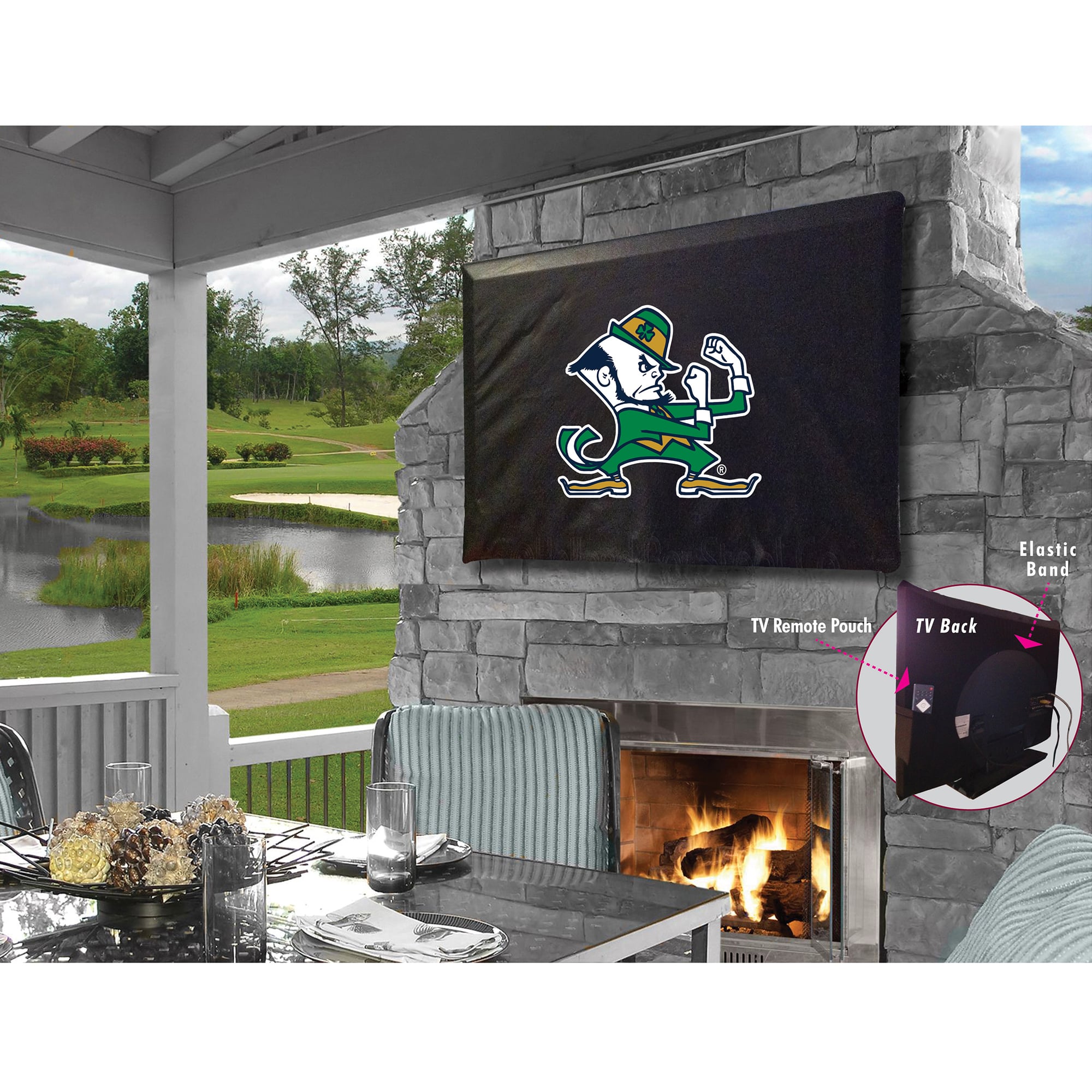 Notre Dame Fighting Irish 35'' x 25'' Mascot TV Cover