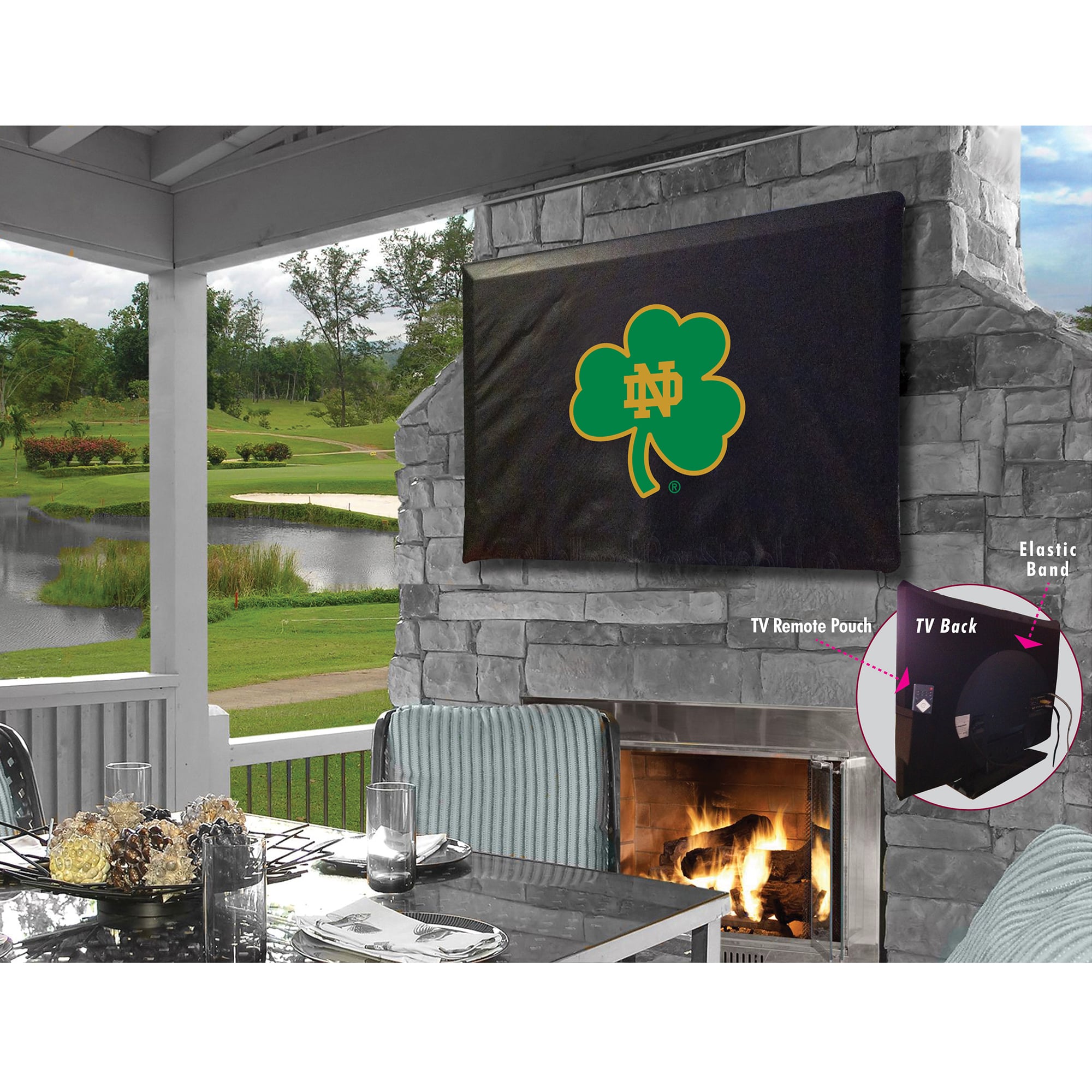 Notre Dame Fighting Irish 55'' x 31'' Team Logo TV Cover