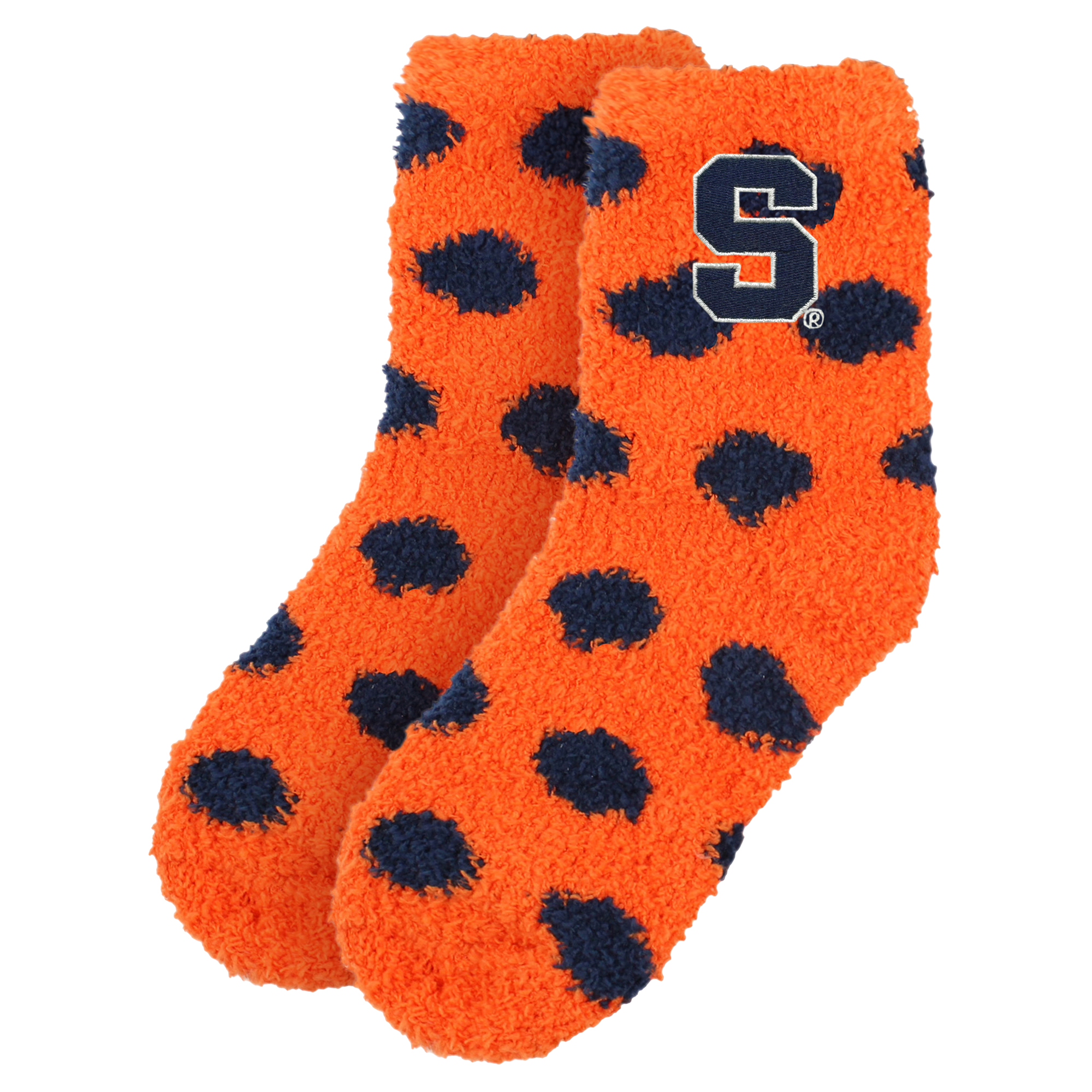 Women's ZooZatz Syracuse Orange Plush Dot Socks
