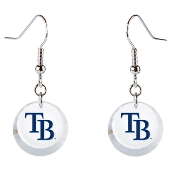 Tampa Bay Rays Swarovski Pick Off Earrings