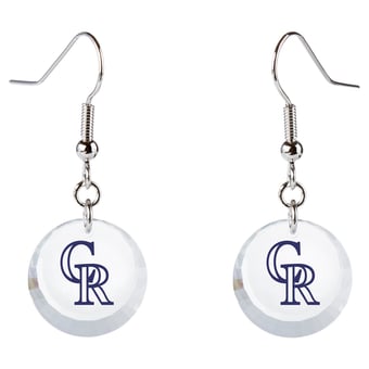 Colorado Rockies Swarovski Pick Off Earrings