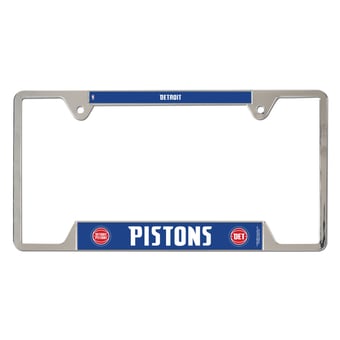 WinCraft  Detroit Pistons Chrome Plated Metal License Plate Frame