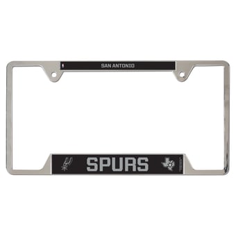 WinCraft  San Antonio Spurs Chrome Plated Metal License Plate Frame