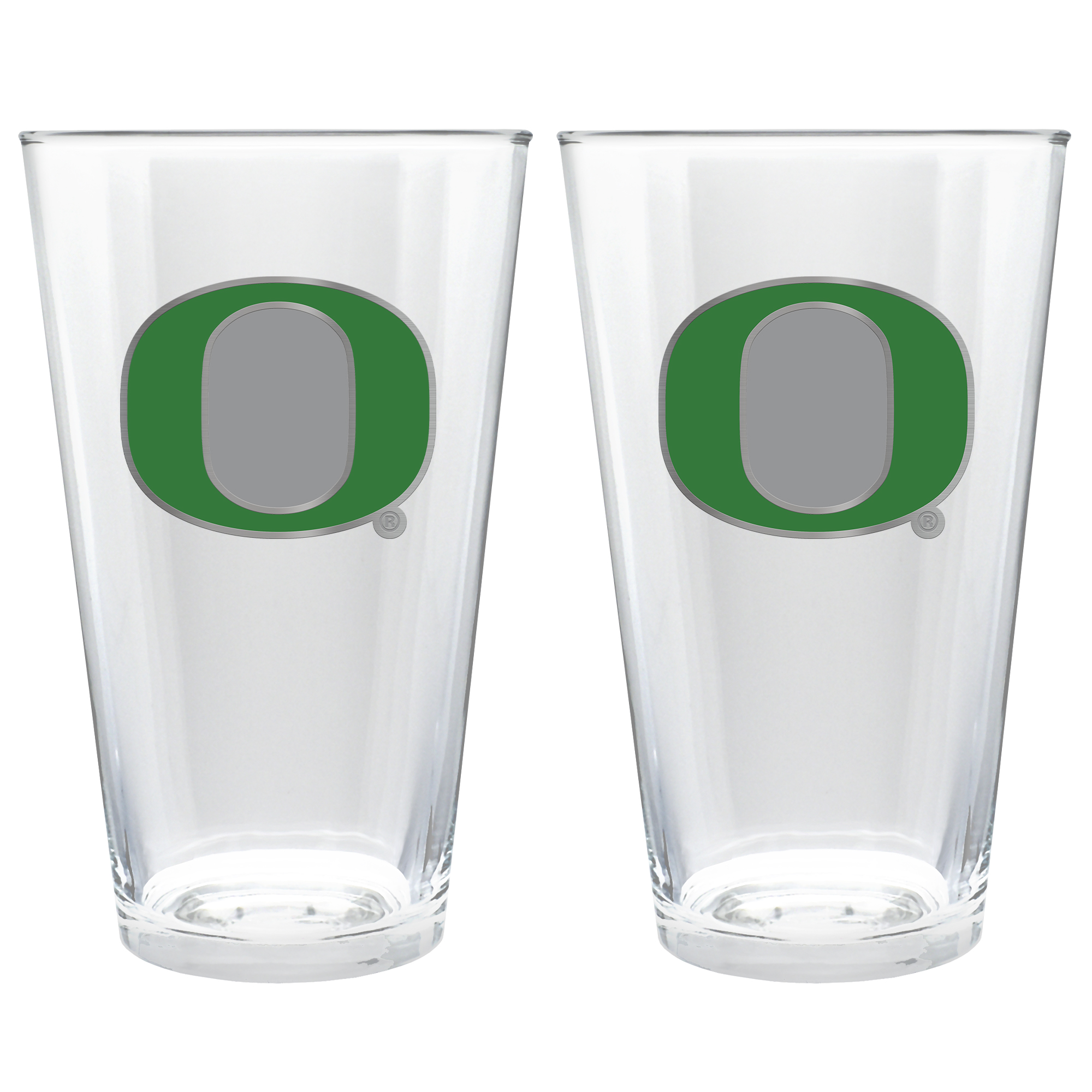 Oregon Ducks 16oz. Pint Glass Set Oregon Ducks 16oz. Pint Glass Set