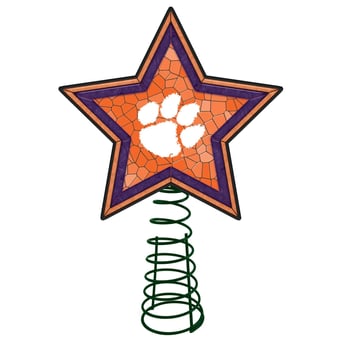 Clemson Tigers Mosaic Tree Topper