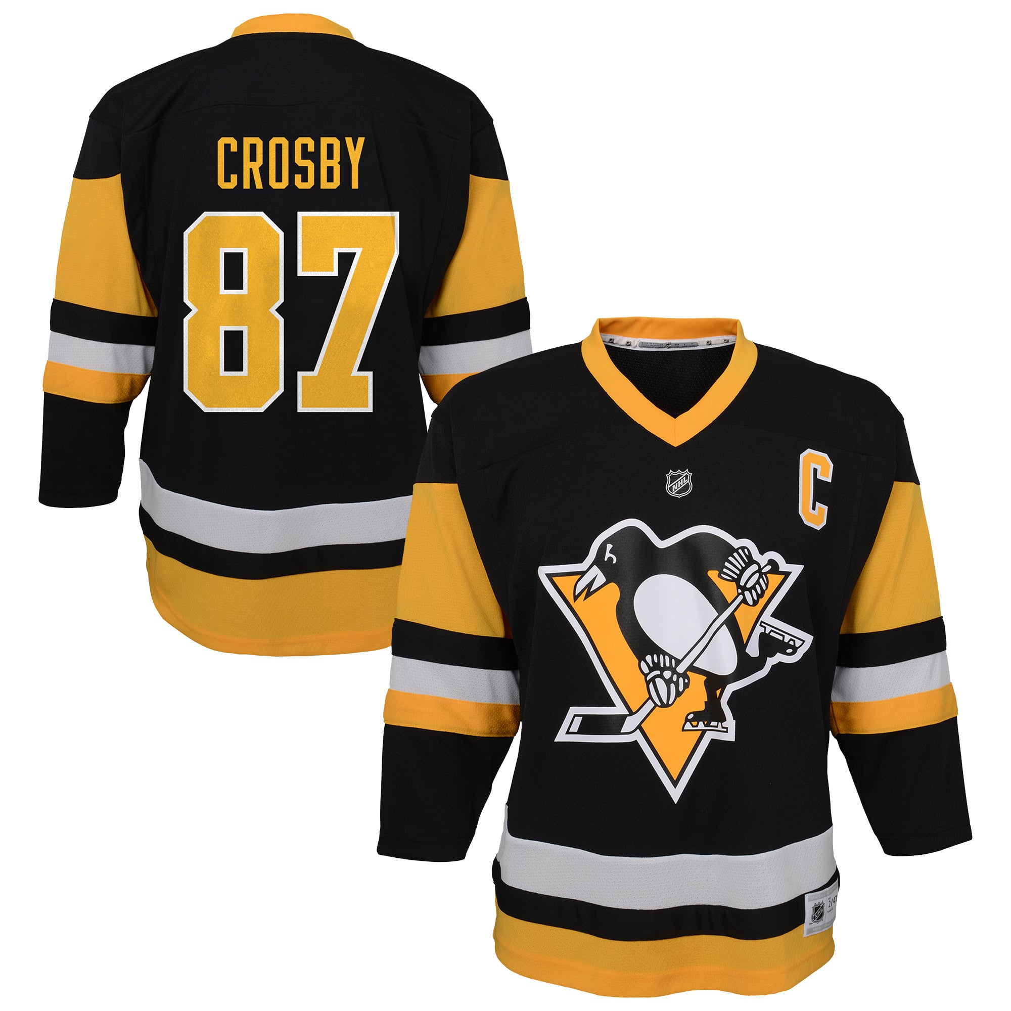Infant Sidney Crosby Black Pittsburgh Penguins Replica Player Jersey