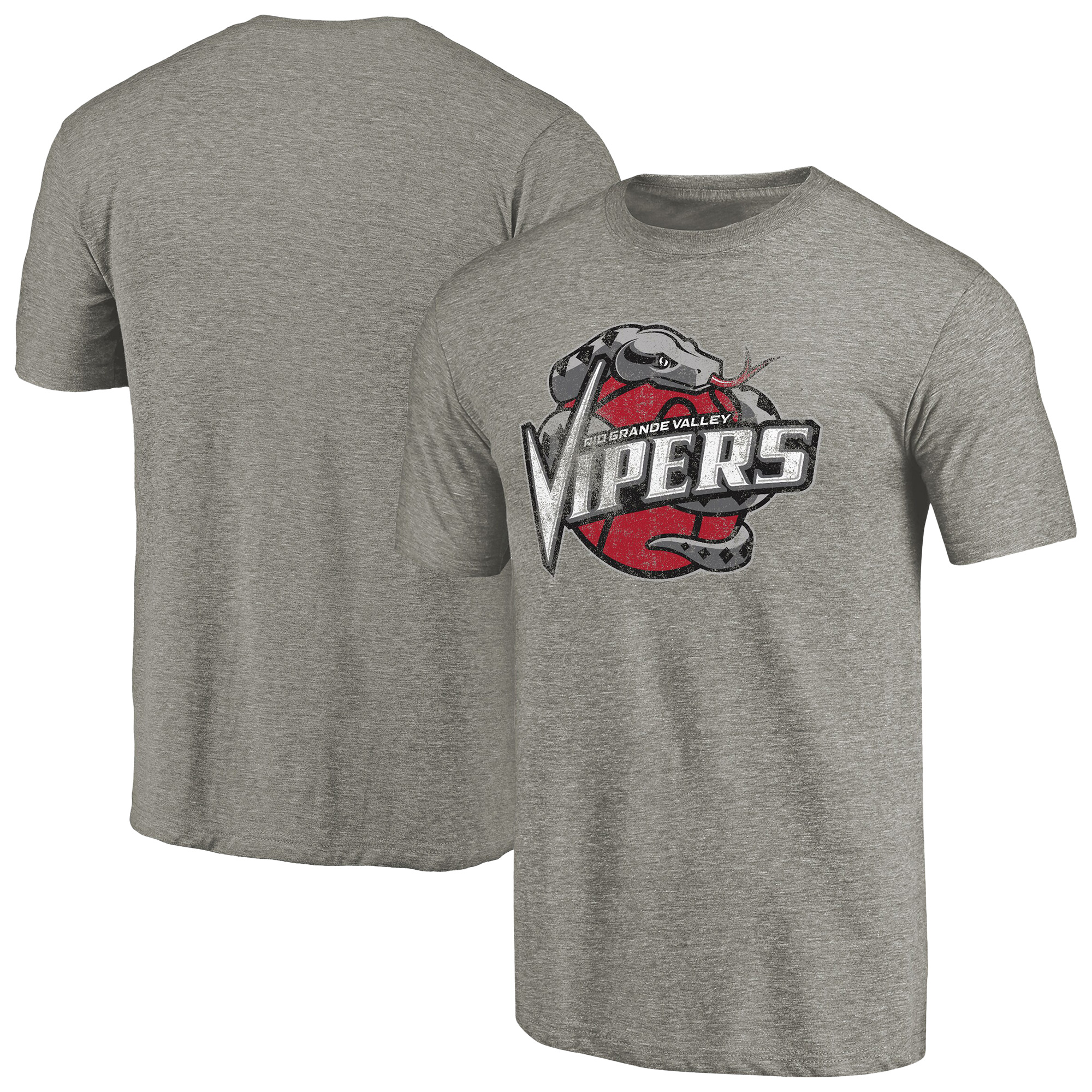 Men’s Gray Rio Grande Valley Vipers Distressed Primary Tri-Blend T-Shirt Men’s Gray Rio Grande Valley Vipers Distressed Primary Tri-Blend T-Shirt