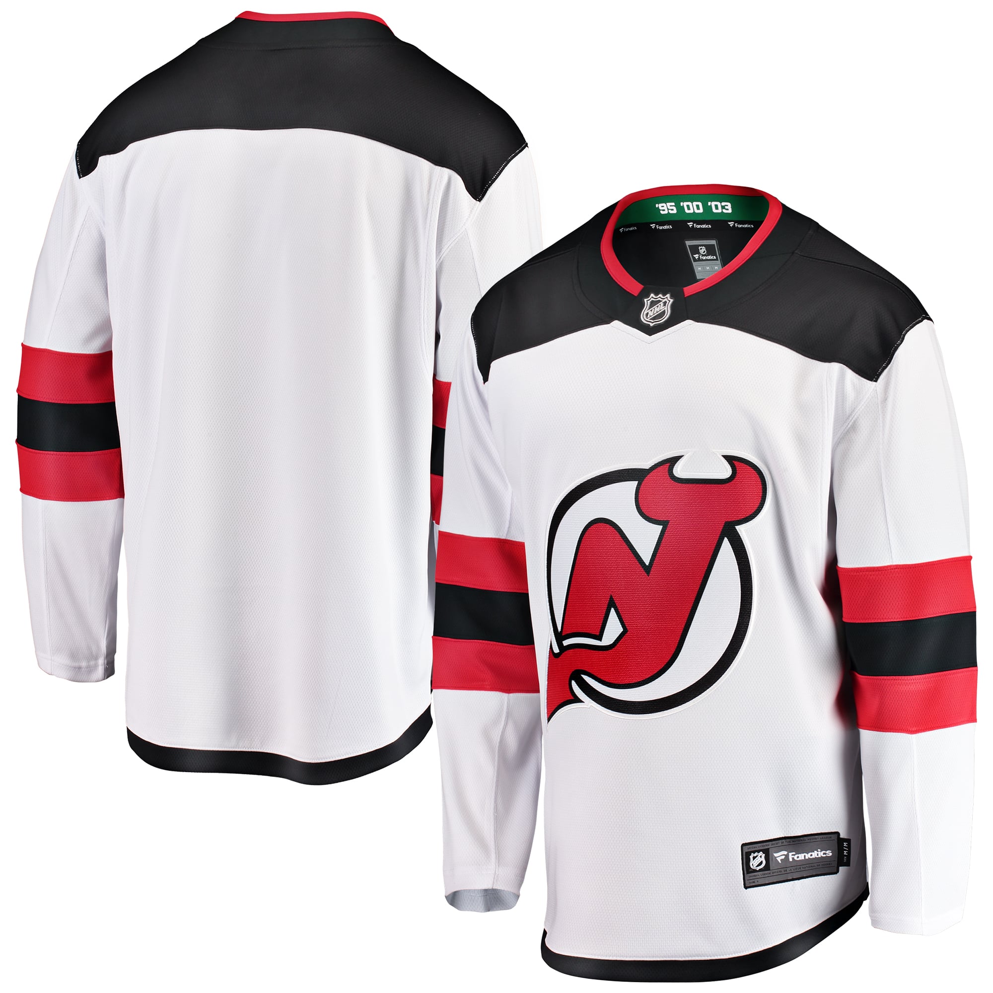 Youth Fanatics White New Jersey Devils Away Breakaway Jersey