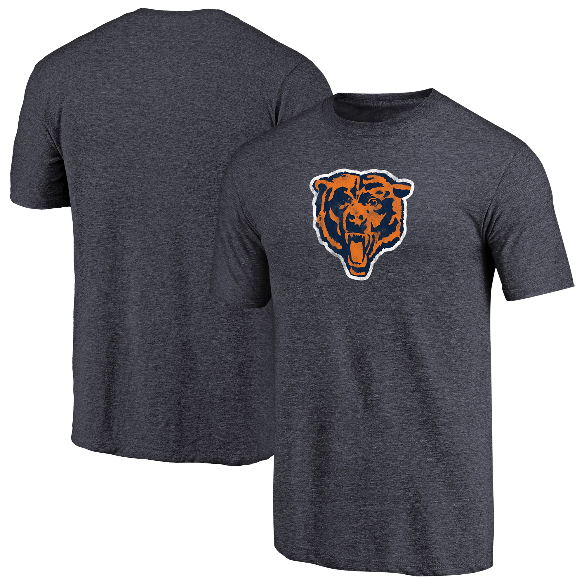 Men’s Navy Chicago Bears Throwback Logo Tri-Blend T-Shirt Men’s Navy Chicago Bears Throwback Logo Tri-Blend T-Shirt