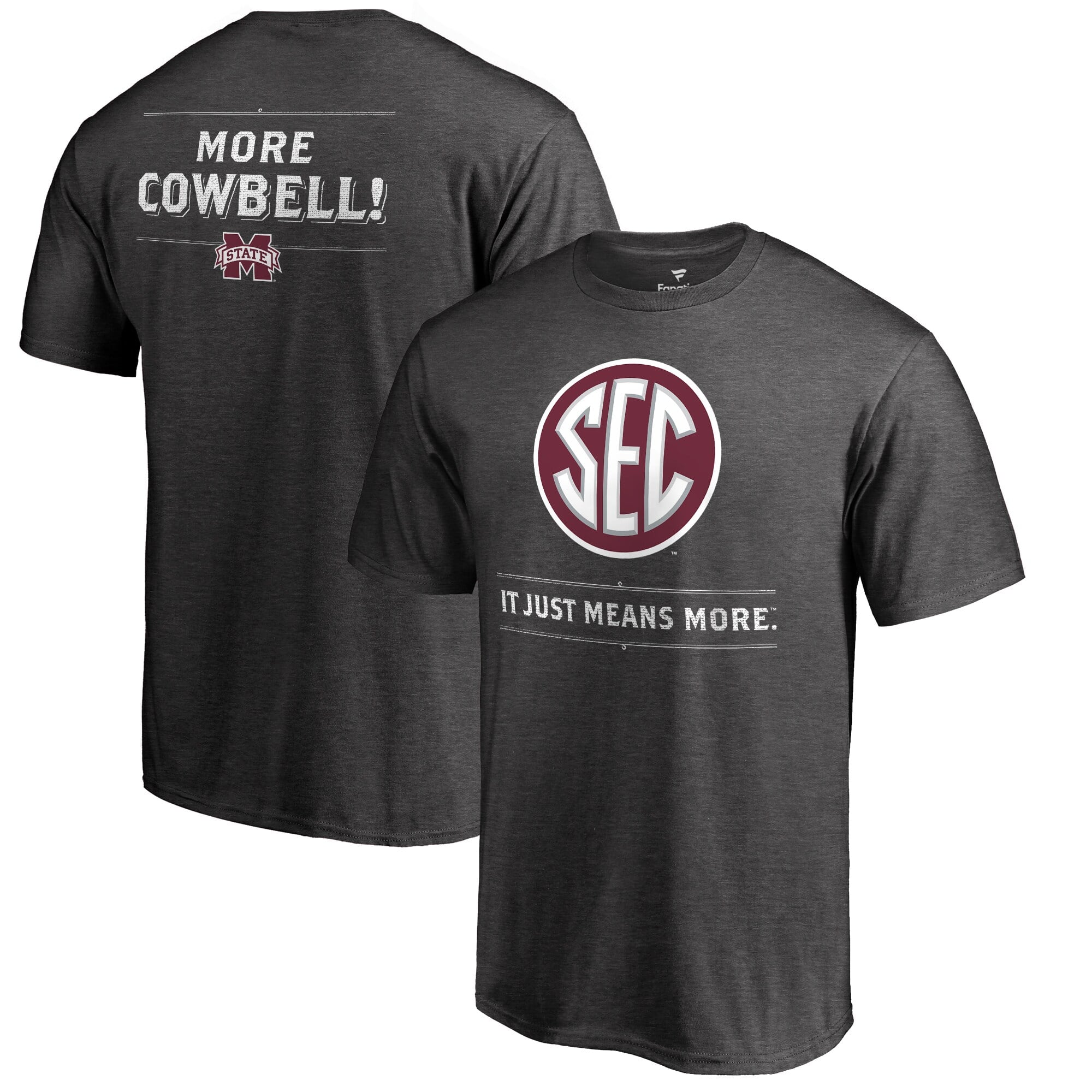 Men's Ash Mississippi State Bulldogs SEC Means More T-Shirt