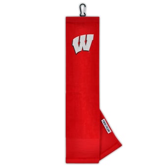 Wisconsin Badgers 16" x 24" Face & Club Tri-Fold Towel