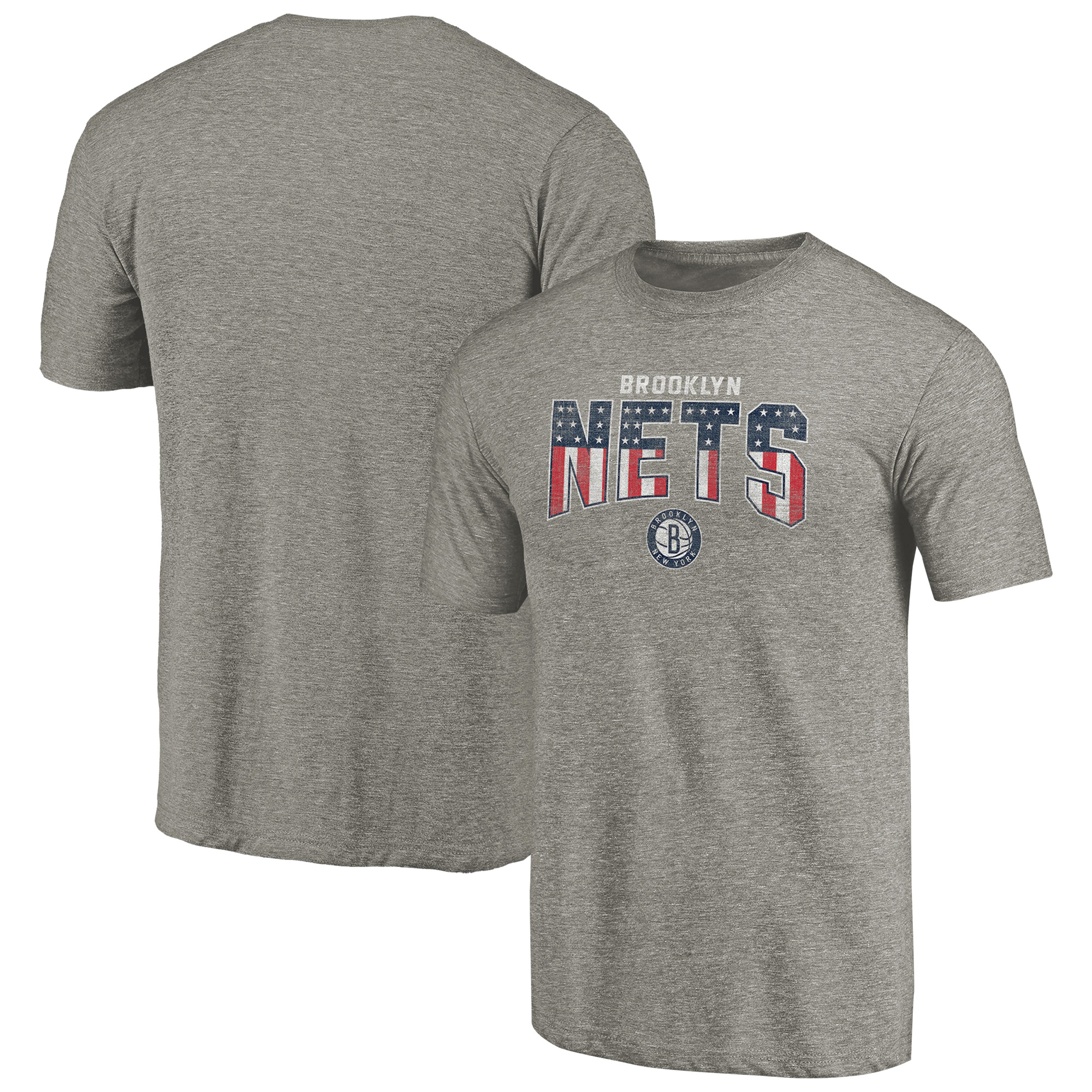 Men’s Gray Brooklyn Nets Freedom Tri-Blend T-Shirt Men’s Gray Brooklyn Nets Freedom Tri-Blend T-Shirt