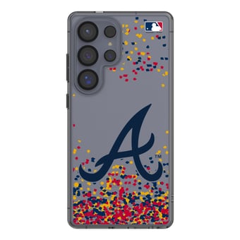Atlanta Braves Galaxy S8 Confetti Design Clear Case
