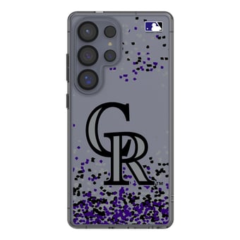 Colorado Rockies Galaxy S8 Confetti Design Clear Case
