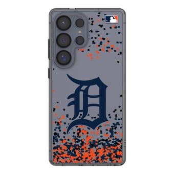 Detroit Tigers Galaxy S8 Confetti Design Clear Case