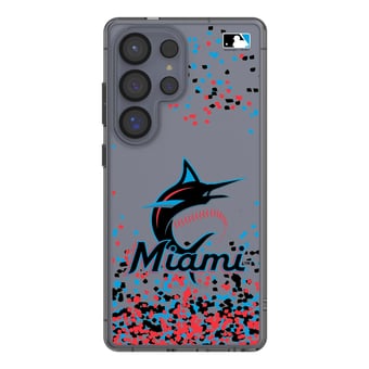 Miami Marlins Galaxy S8 Confetti Design Clear Case