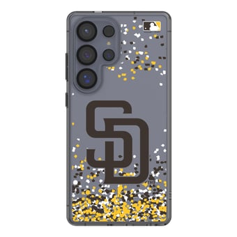 San Diego Padres Galaxy S8 Confetti Design Clear Case