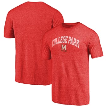 Men's Red Maryland Terrapins Arched City Tri-Blend T-Shirt