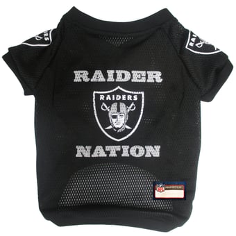Black Las Vegas Raiders Raglan Pet Jersey