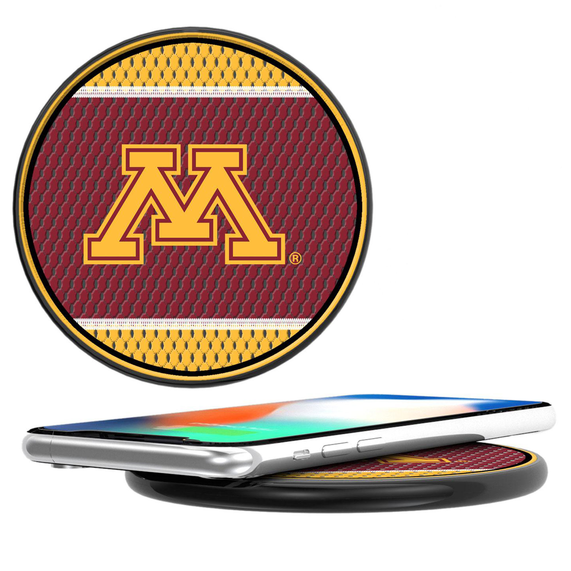 Keyscaper  Minnesota Golden Gophers 15 Watt Wireless Induction Charger