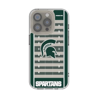 Michigan State Spartans iPhone Clear Football Field Design Case