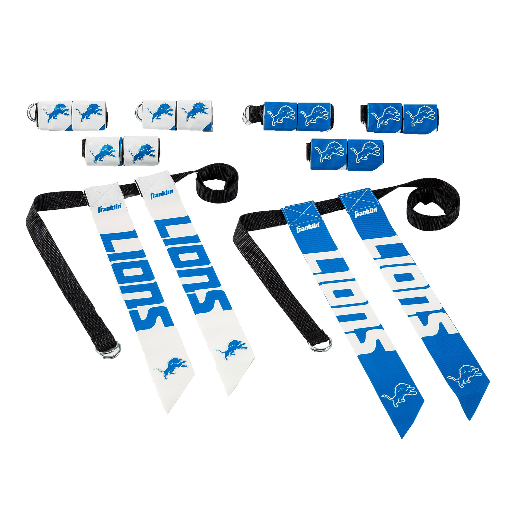 Youth Franklin Sports Detroit Lions NFL Flag Football Set