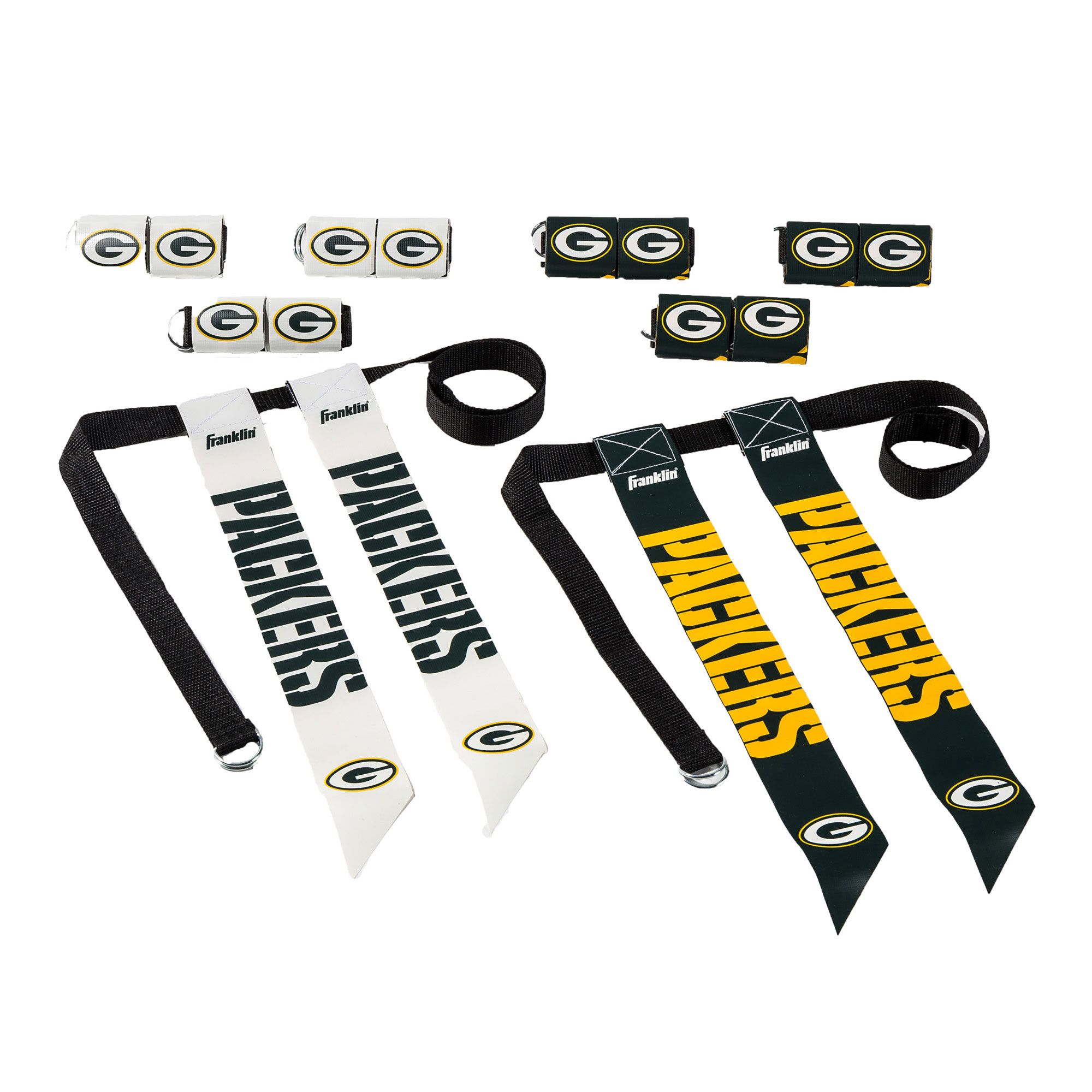 Youth Franklin Sports Green Bay Packers NFL Flag Football Set