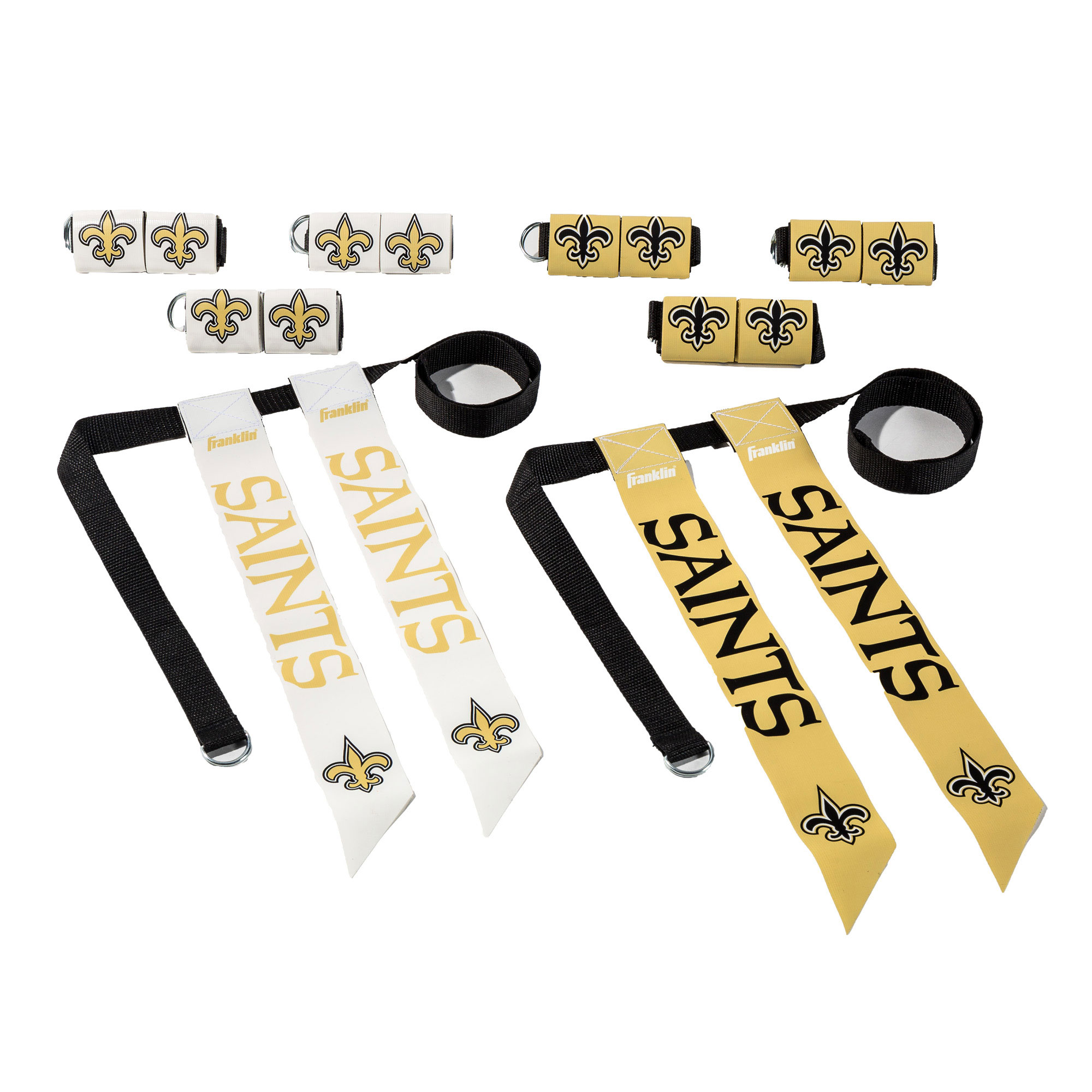 Youth Franklin Sports New Orleans Saints NFL Flag Football Set