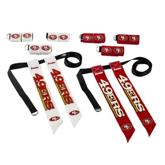 Youth Franklin Sports San Francisco 49ers NFL Flag Football Set