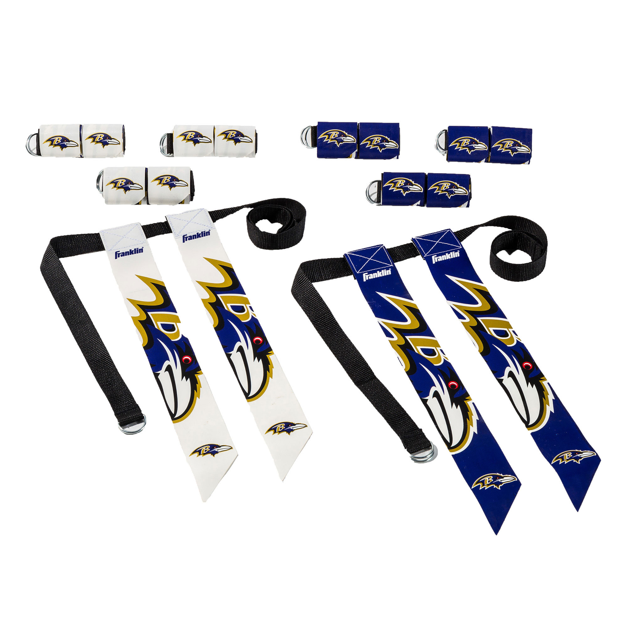Youth Franklin Sports Baltimore Ravens NFL Flag Football Set