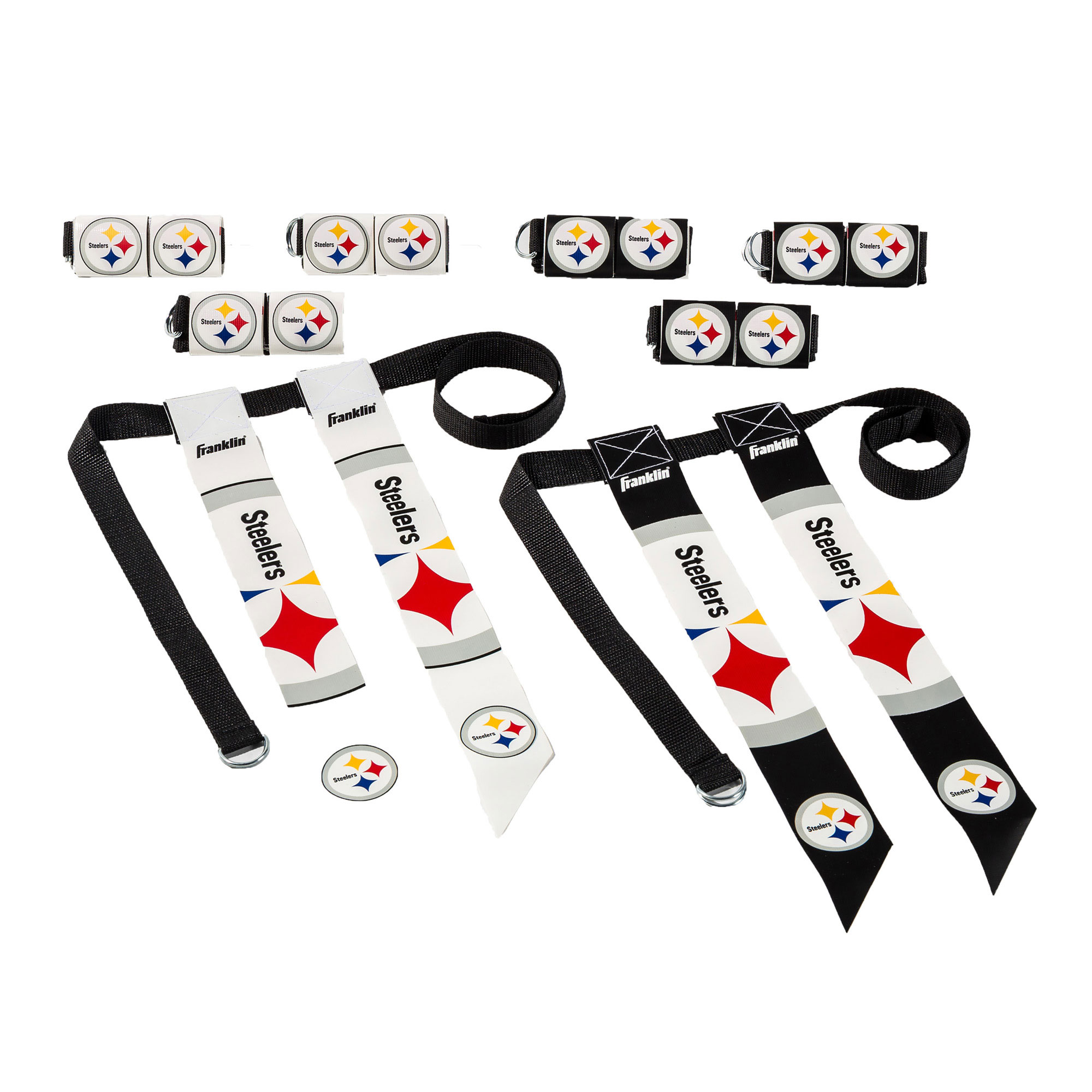 Youth Franklin Sports Pittsburgh Steelers NFL Flag Football Set