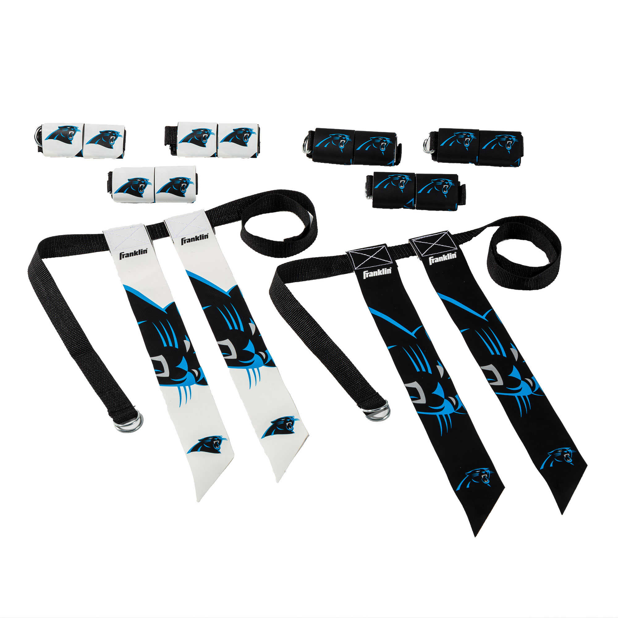 Youth Franklin Sports Carolina Panthers NFL Flag Football Set