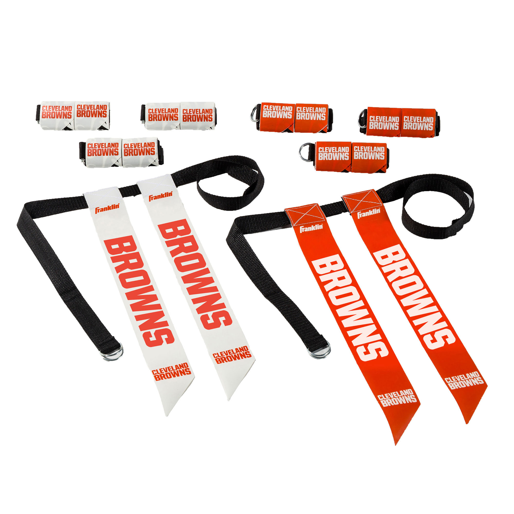 Youth Franklin Sports Cleveland Browns NFL Flag Football Set
