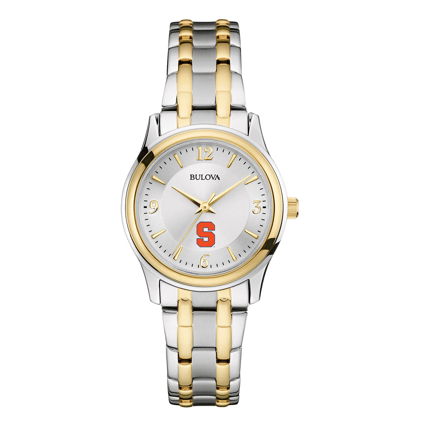 Women's Bulova Silver/Gold Syracuse Orange Classic Two-Tone Round Watch
