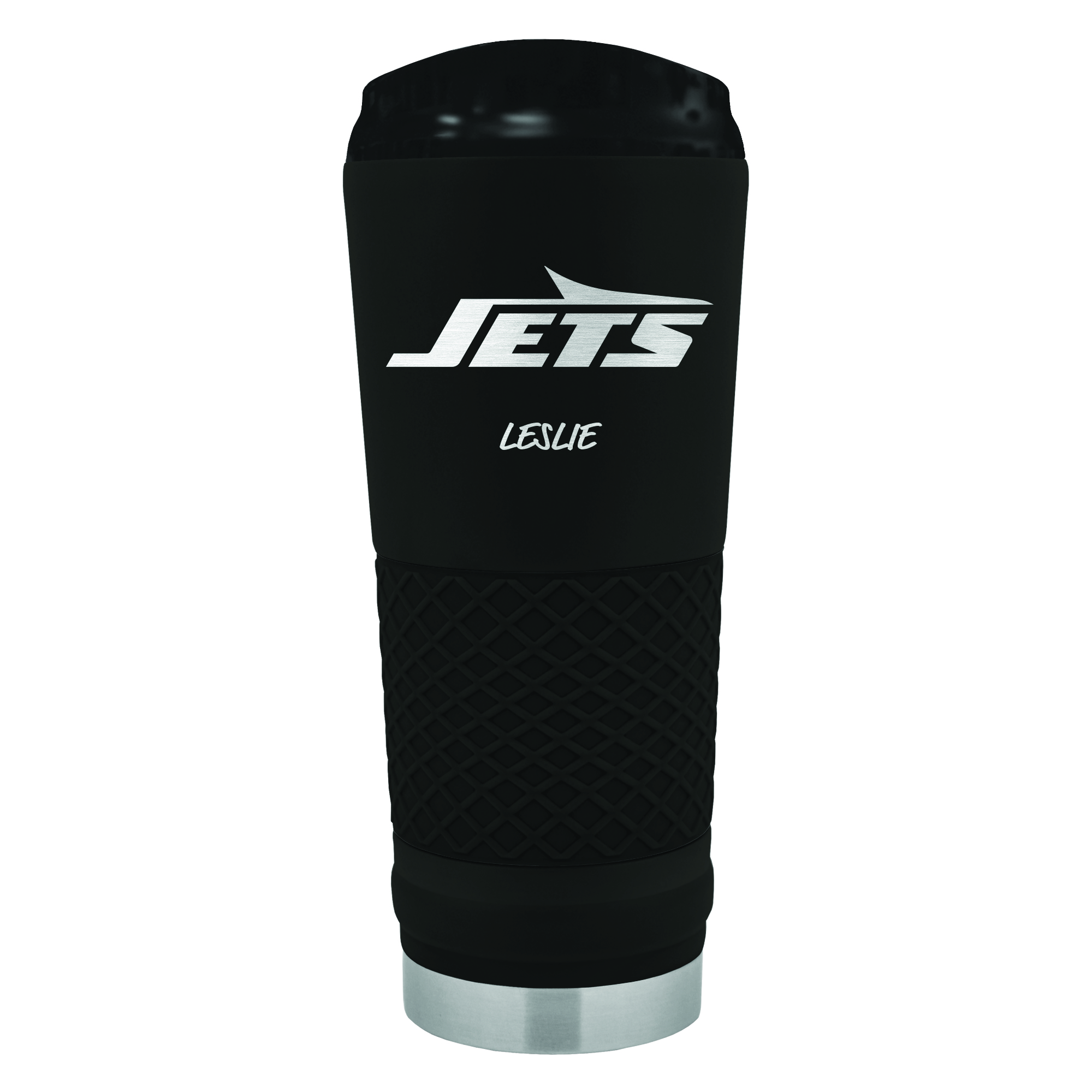 Black New York Jets 24oz. Personalized Stealth Draft Beverage Cup