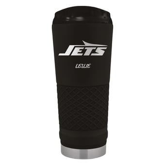 Black New York Jets 24oz. Personalized Stealth Draft Beverage Cup